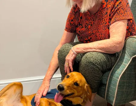 A Very Special Visitor at Hampton Grove!