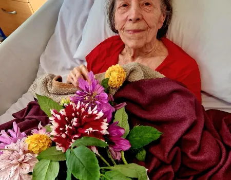 Flowers brightening our resident's rooms 