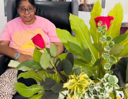 Hugh Myddelton House-Flower arranging session  