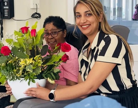 Hugh Myddelton House-Flower arranging session  