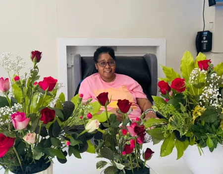 Hugh Myddelton House-Flower arranging session  