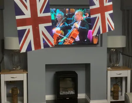 We had a wonderful evening celebrating “The last night of the proms”