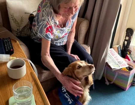 A new furry friend at woodside house
