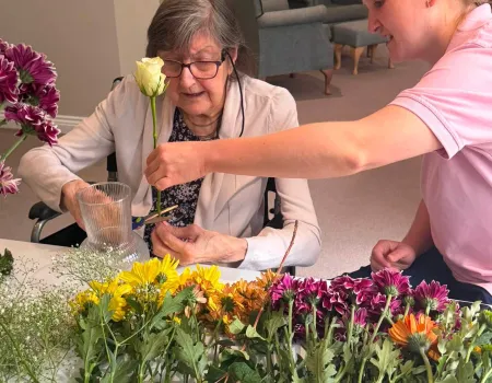 Flower arranging