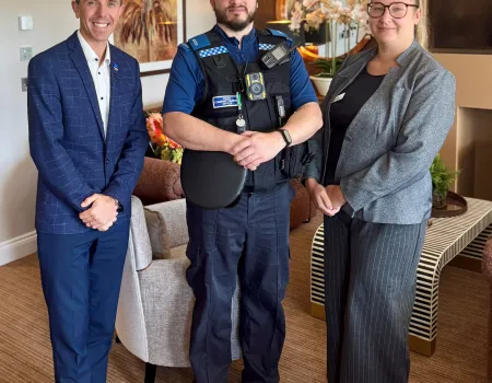 Meeting the local PCSO