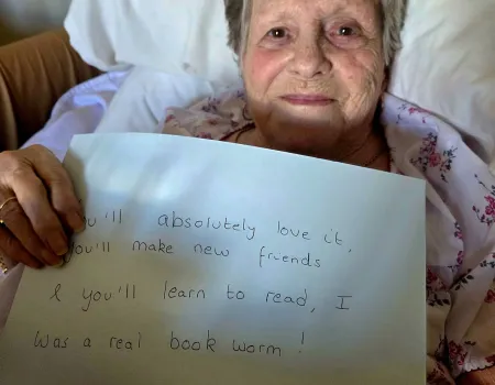 Resident's words of wisdom for school children 