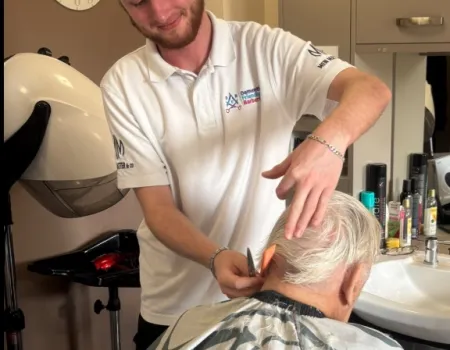 Our visiting Dementia-Trained Barber