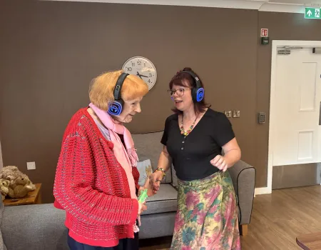 Silent disco on Memory Lane