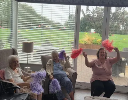 Keeping active from the comfort of our chairs! 