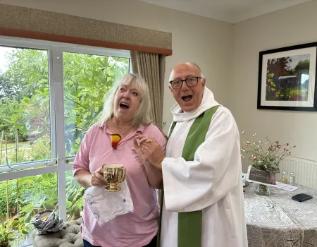 Holy Communion with a little “Seagull Screeching”