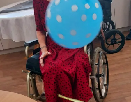 Fun times with balloon table tennis