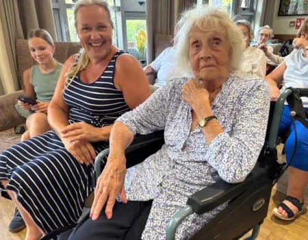 Enjoying an afternoon with Georgia Norton