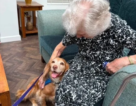 A new furry friend at woodside house