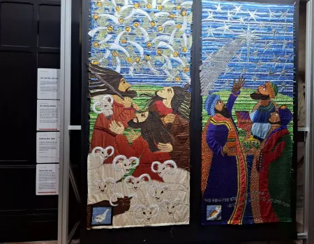 Exhibition Of Threads Through The Cross