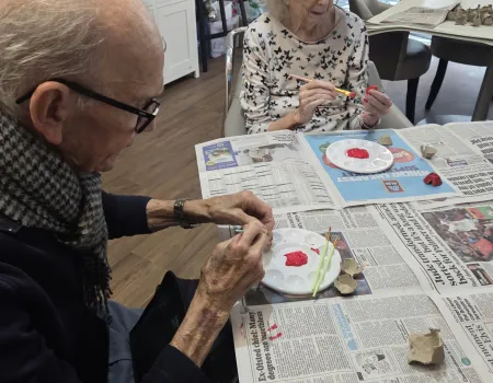 A little creativity and lots of smiles in our activity lounge