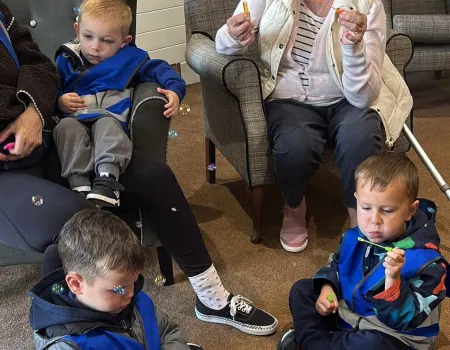 Fordmill Residents Enjoy Special Visit from Ferryden Playgroup 