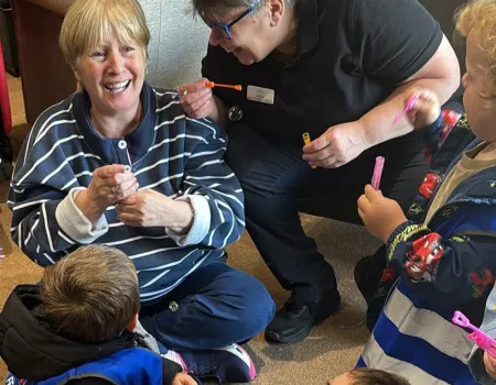 Fordmill Residents Enjoy Special Visit from Ferryden Playgroup 