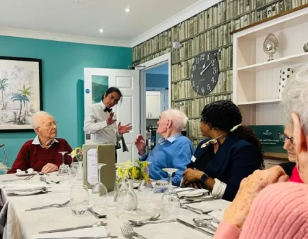 Lunching with the Managers at Ashlar House 