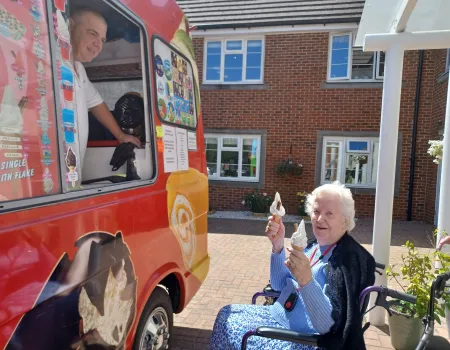 Ice Cream Van Brings Smiles, Sweet Memories and Community Spirit to Marnel Lodge Care Home