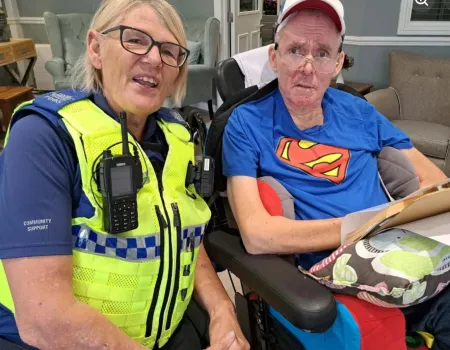 Surprise Visit from Local Community Police Officer 