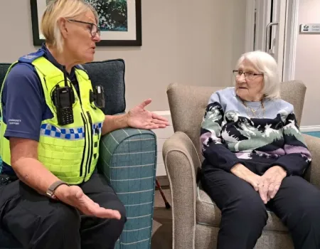 Surprise Visit from Local Community Police Officer 