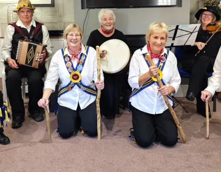 Braybrooke Morris Dancers Delight Residents