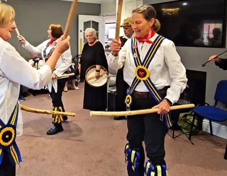 Braybrooke Morris Dancers Delight Residents
