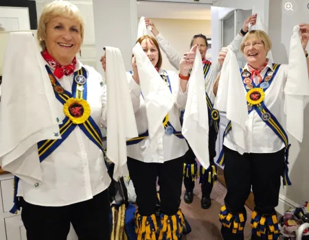 Braybrooke Morris Dancers Delight Residents