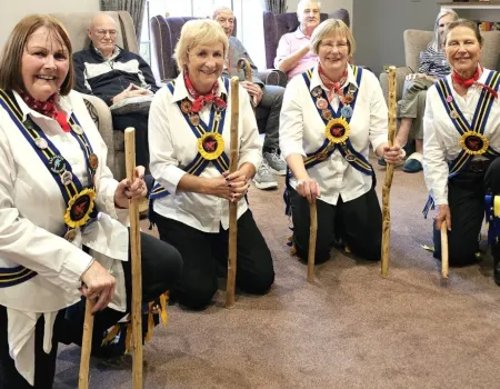 Braybrooke Morris Dancers Delight Residents