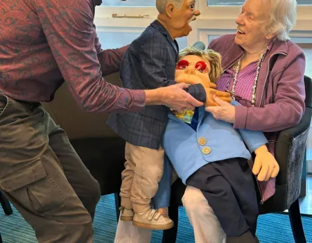 Tony the Puppet Man Brings Laughter and Music to Chacombe Park