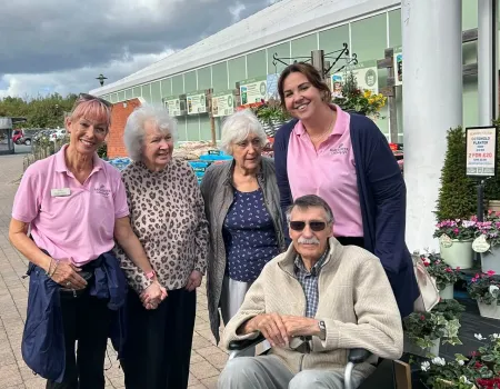 Residents enjoy the local Garden centre 