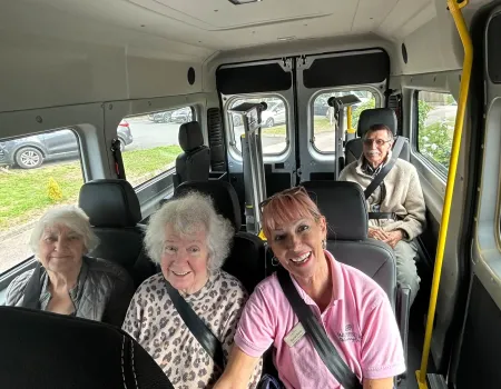 Residents enjoy the local Garden centre 