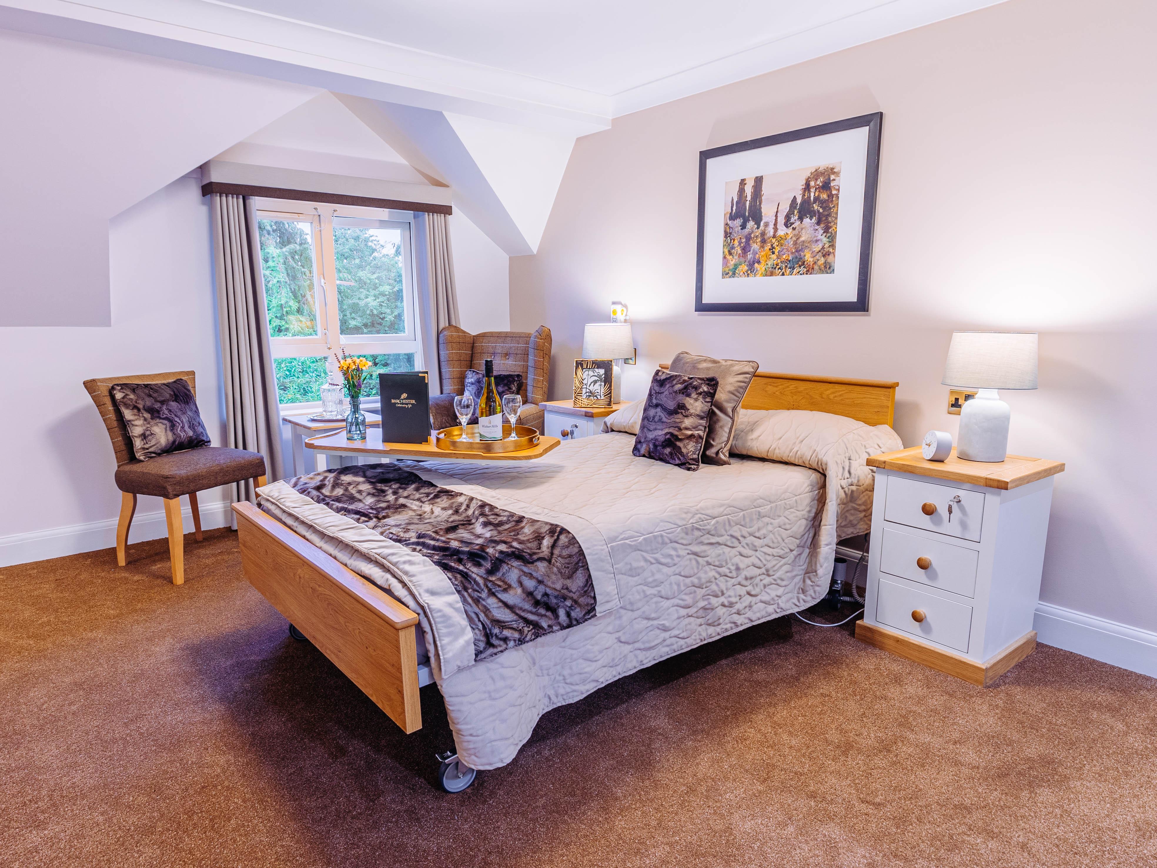 Bedroom at Bushey House Beaumont Care Home in Watford