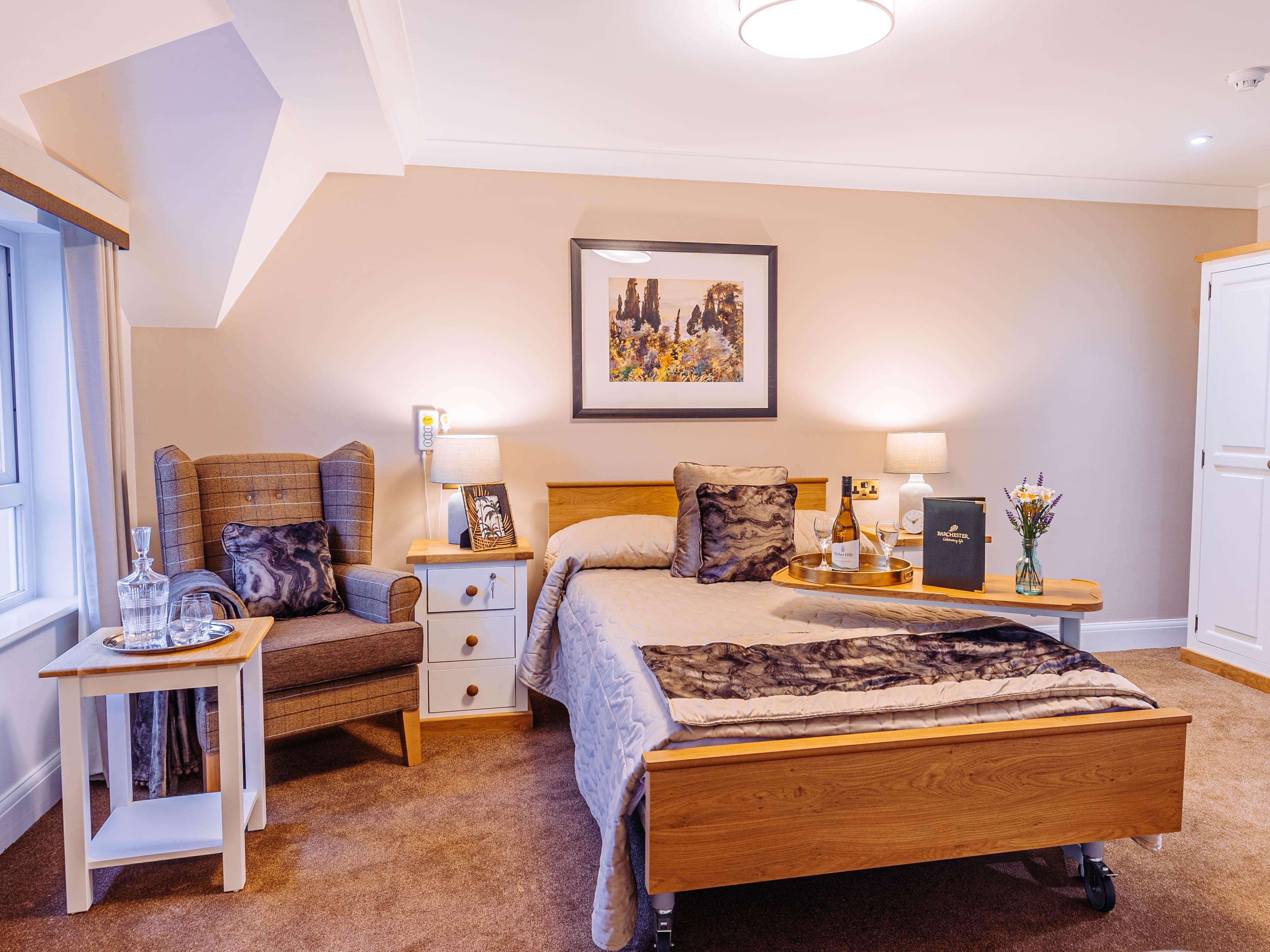 Bedroom at Bushey House Beaumont Care Home in Watford