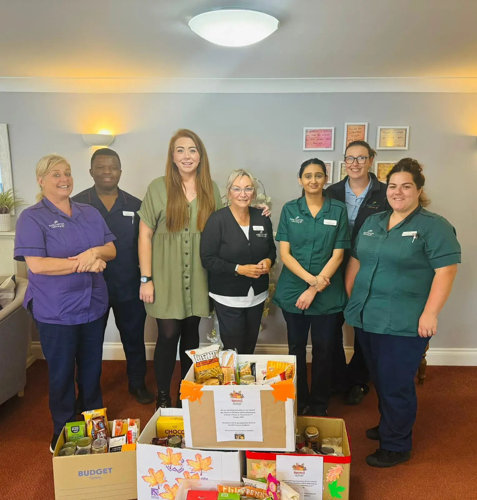 Harvest Festival Donations to St Helen's Church