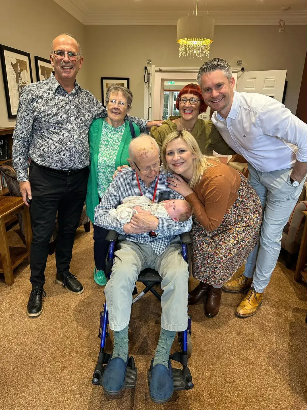 Neil Meets his Great-Granddaughter