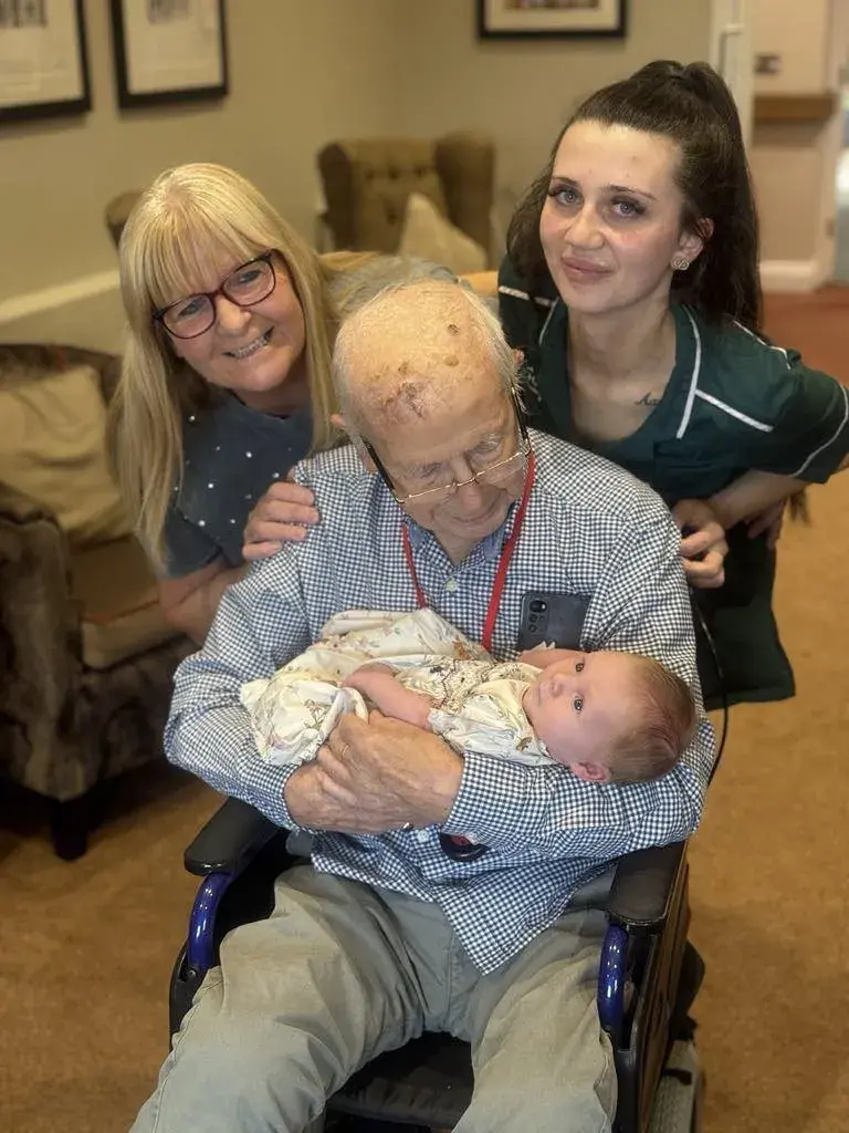 Neil Meets his Great-Granddaughter