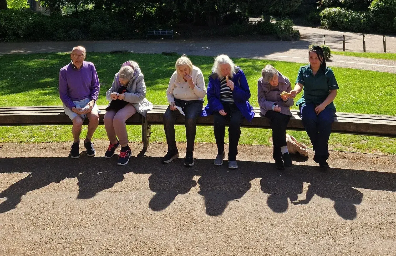 Ice cream in the sunshine