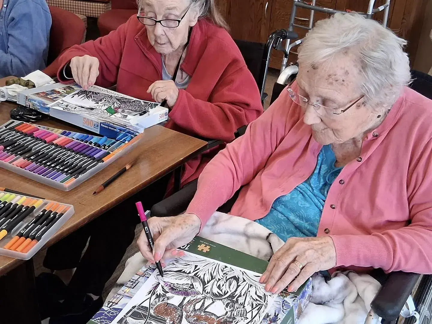 Art Therapy Session Brings Joy to Residents
