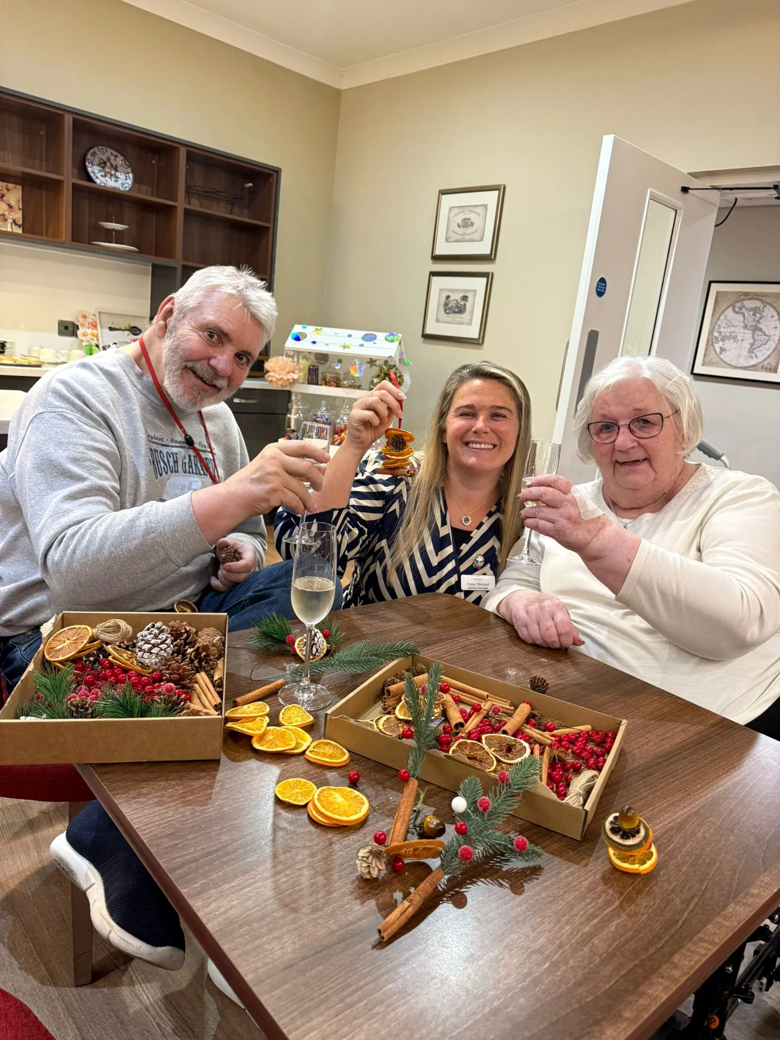 Celebrating the Season Together Making Crafts