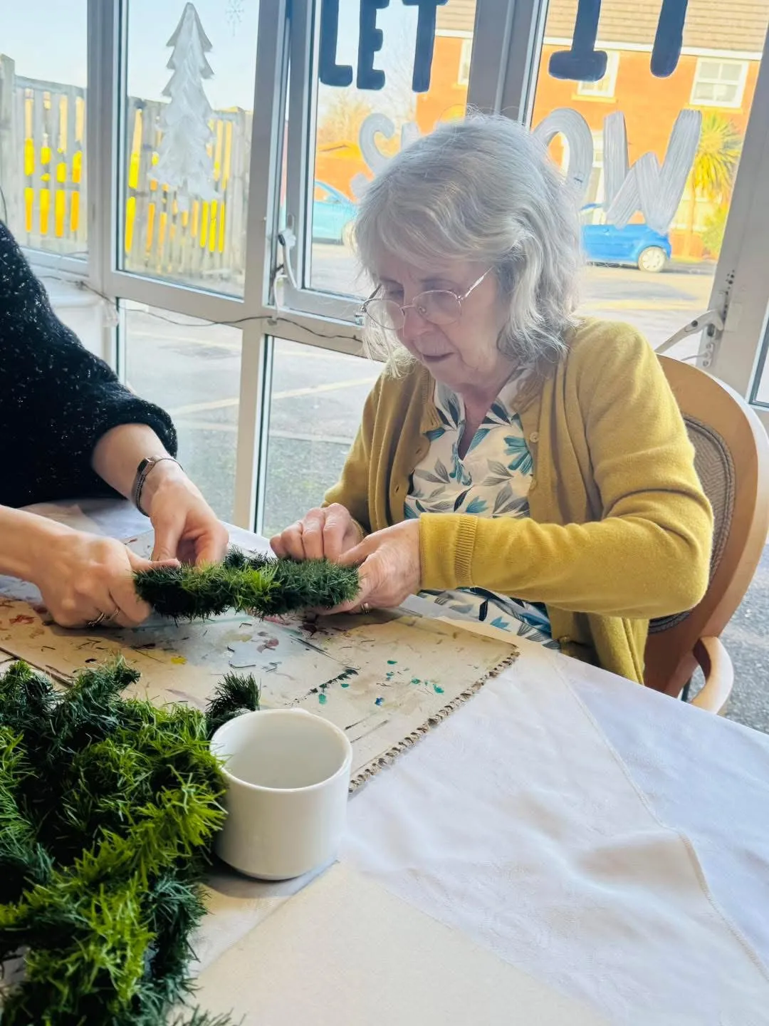 Wreath making sessions with Jo