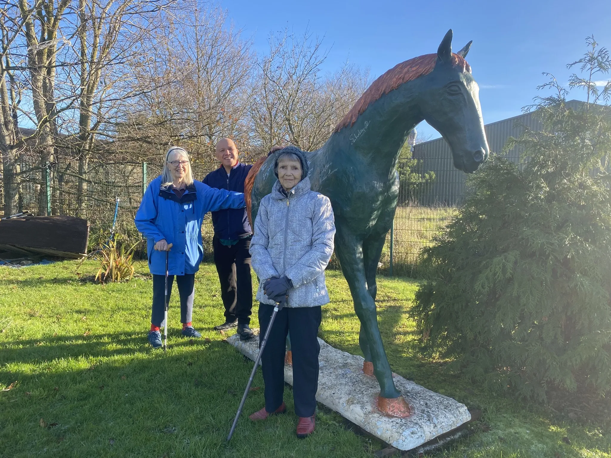 Badgeworth Court has Tea with a horse
