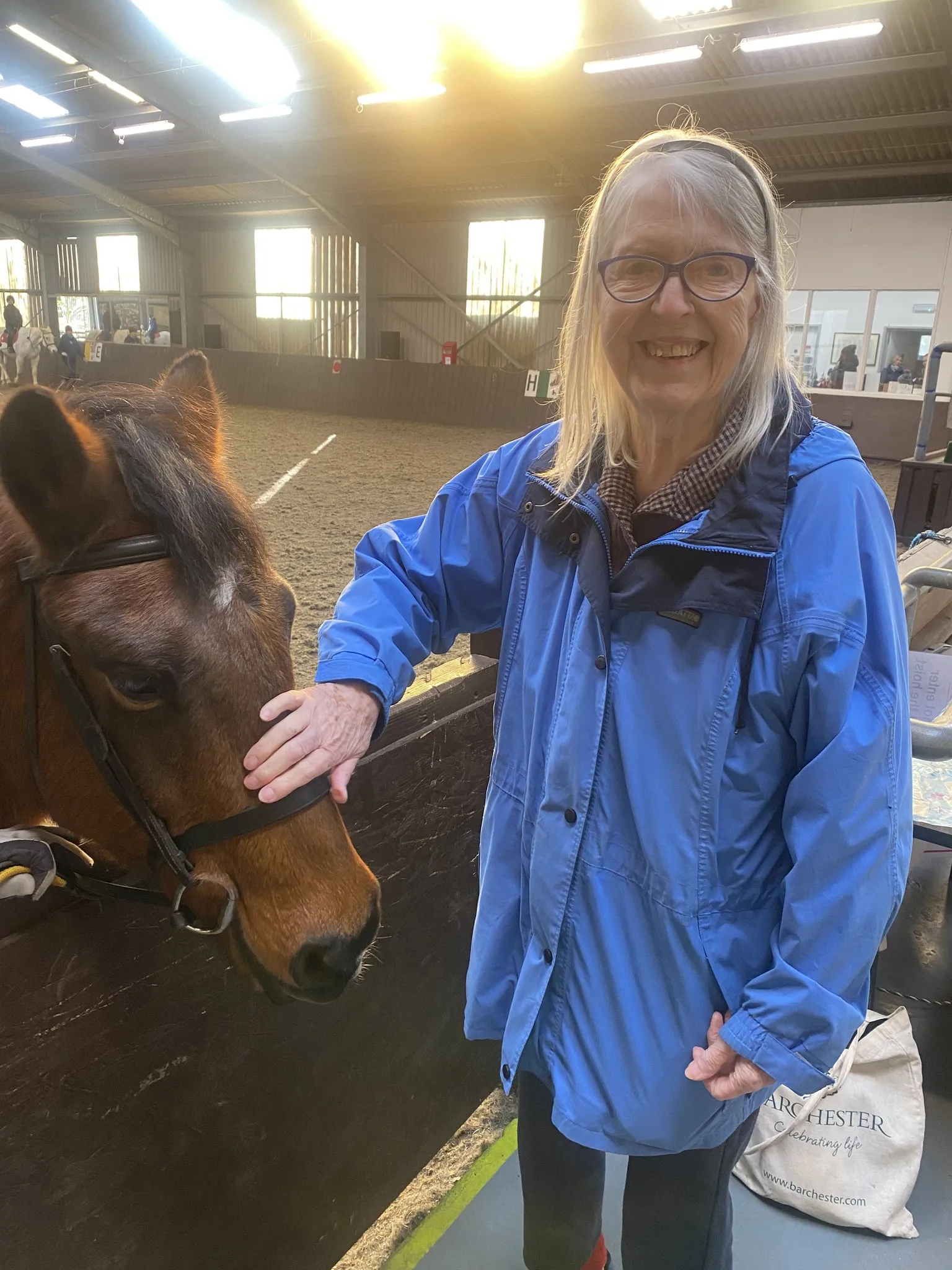 Badgeworth Court has Tea with a horse