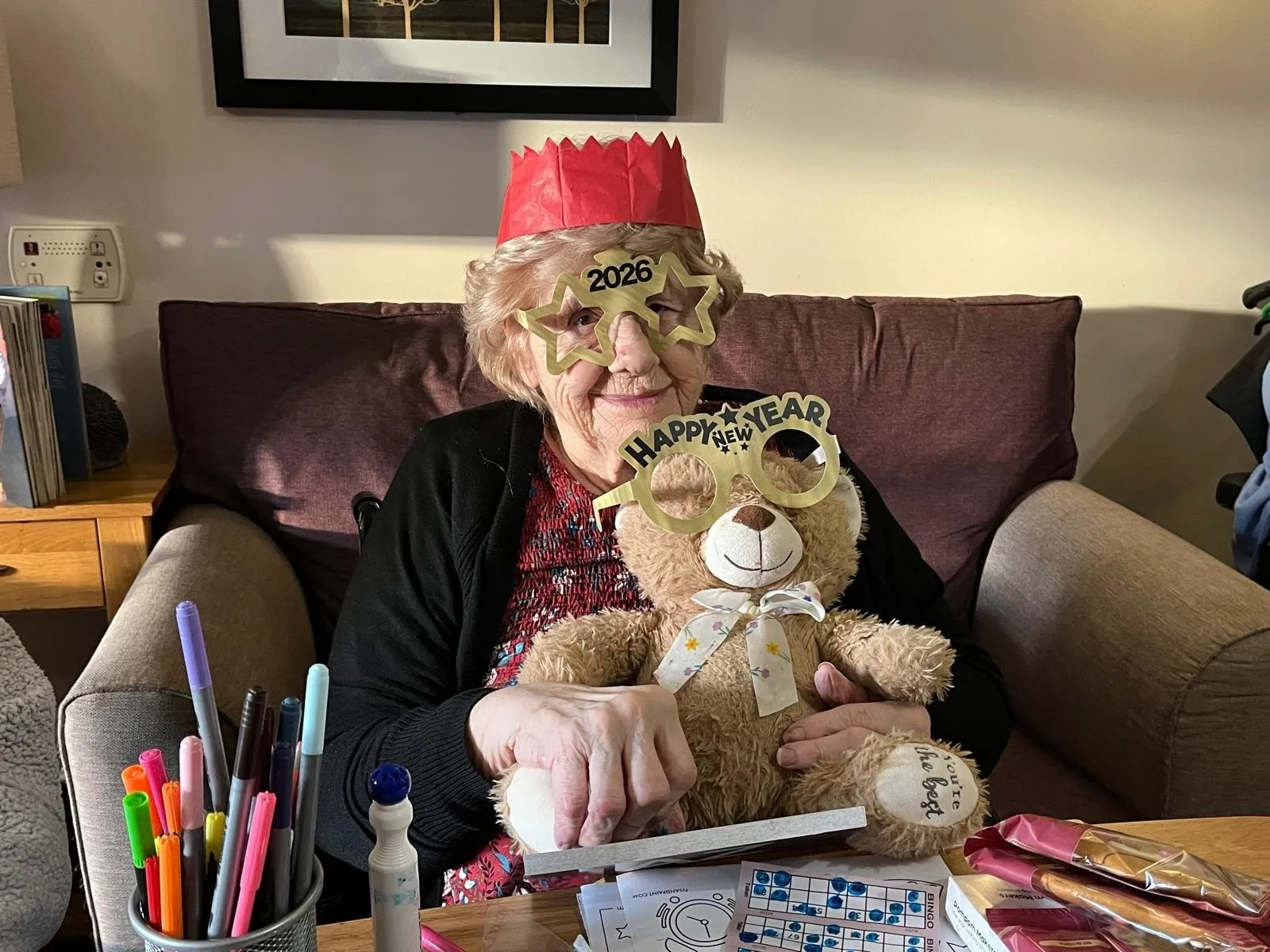 Residents enjoy New Years party