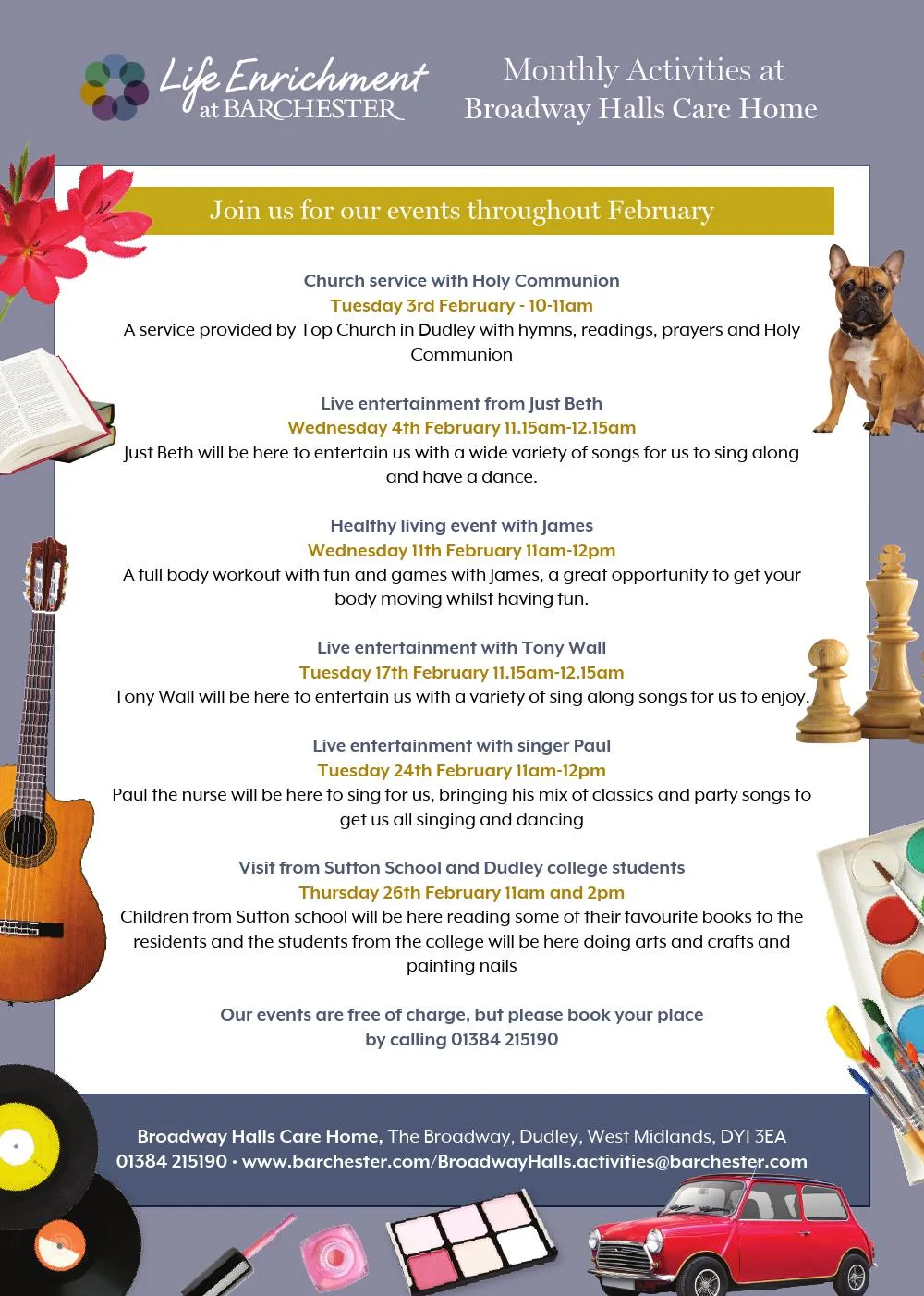Monthly Activities Planner 