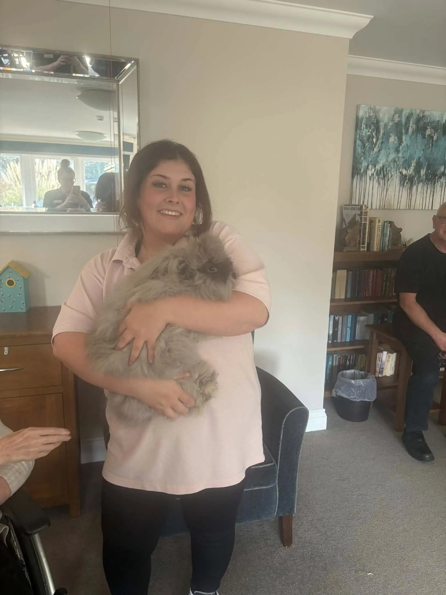 Animals visit residents