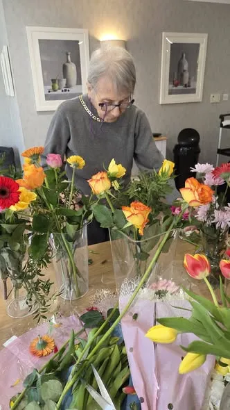 Flower arranging 