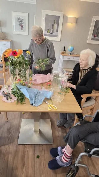 Flower arranging 