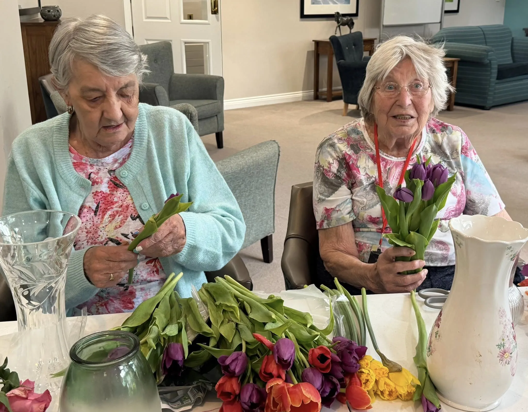 Flower arranging 