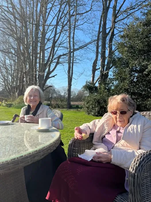Coffee in the garden 